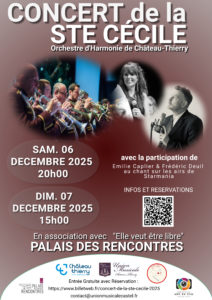 Concert de la Ste Cécile 2025 - 1ère Représentation @ Palais des Rencontres - Château-Thierry