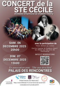 Concert de la Ste Cécile 2025 - 1ère Représentation @ Palais des Rencontres - Château-Thierry